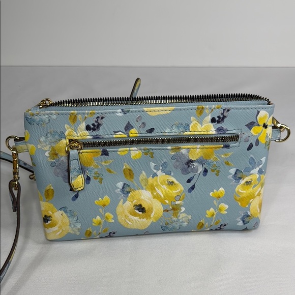 Nanette Lepore Blue and Yellow Floral Crossbody Bag - Picture 2 of 7